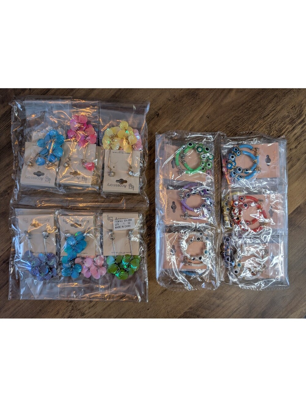 Lot Of 24 Earrings Evil Eye And Shells Wearable Or Can Be Used For Crafts